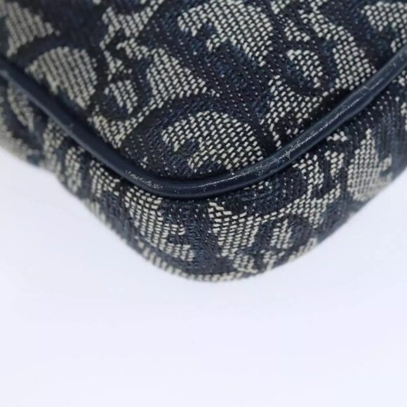 Christian Dior Trotter Canvas Pouch Navy Auth - Picture 6 of 16